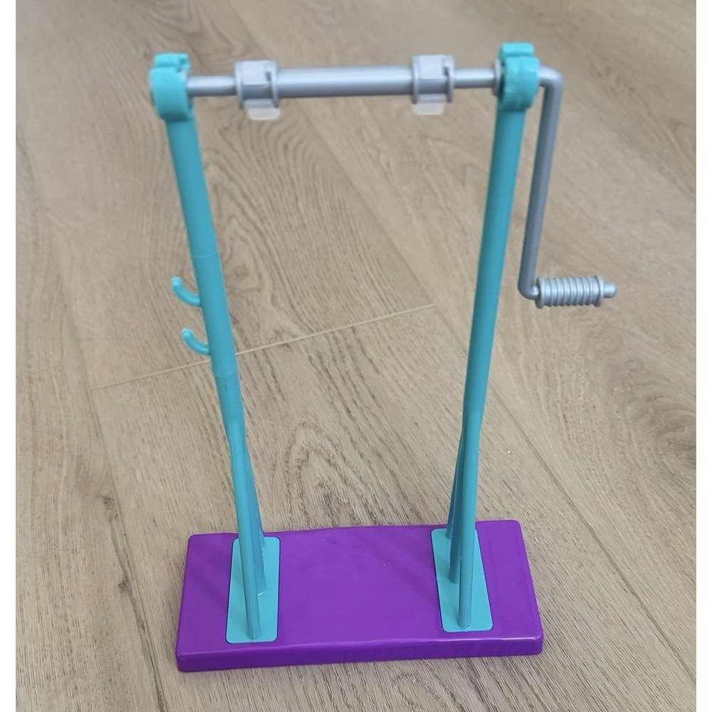 Barbie Team Stacie Gymnastics High Bar Playset Gym Teal Purple No Doll Gymnast
